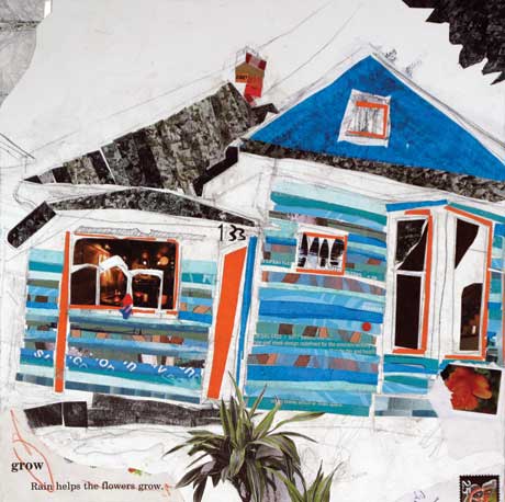 Image of &8211;Exterior Shots— collage on canvas